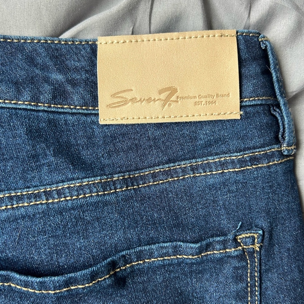 Seven7 Blue Skinny Ankle Jeans - Picture 4 of 8